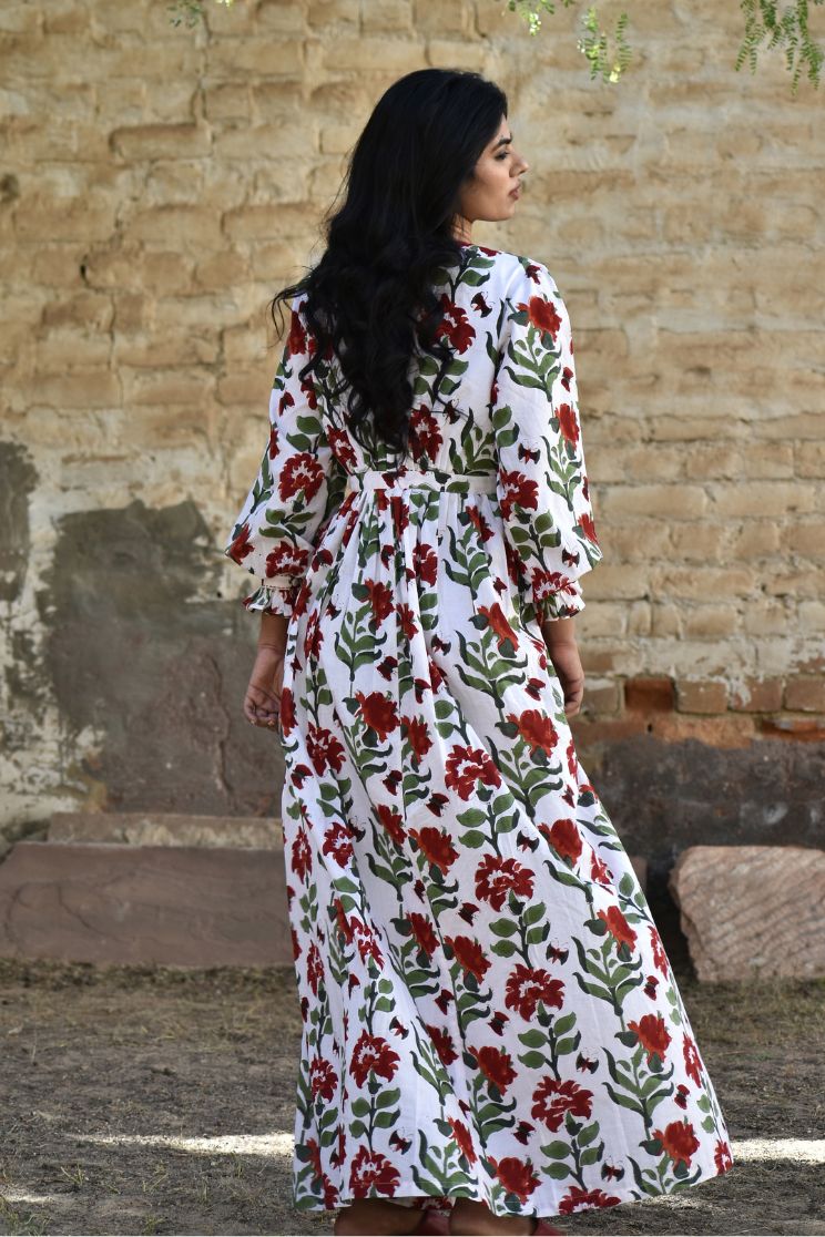 Amaryllis Wrap Maxi Dress