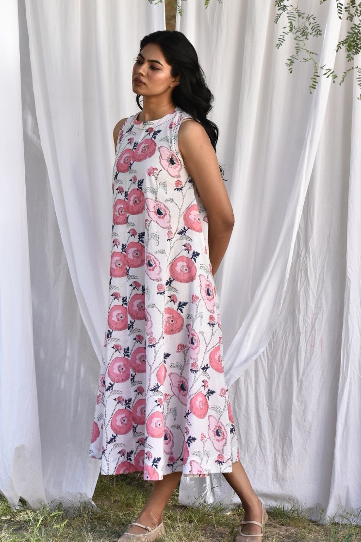 Pacific Flared Midi Dress